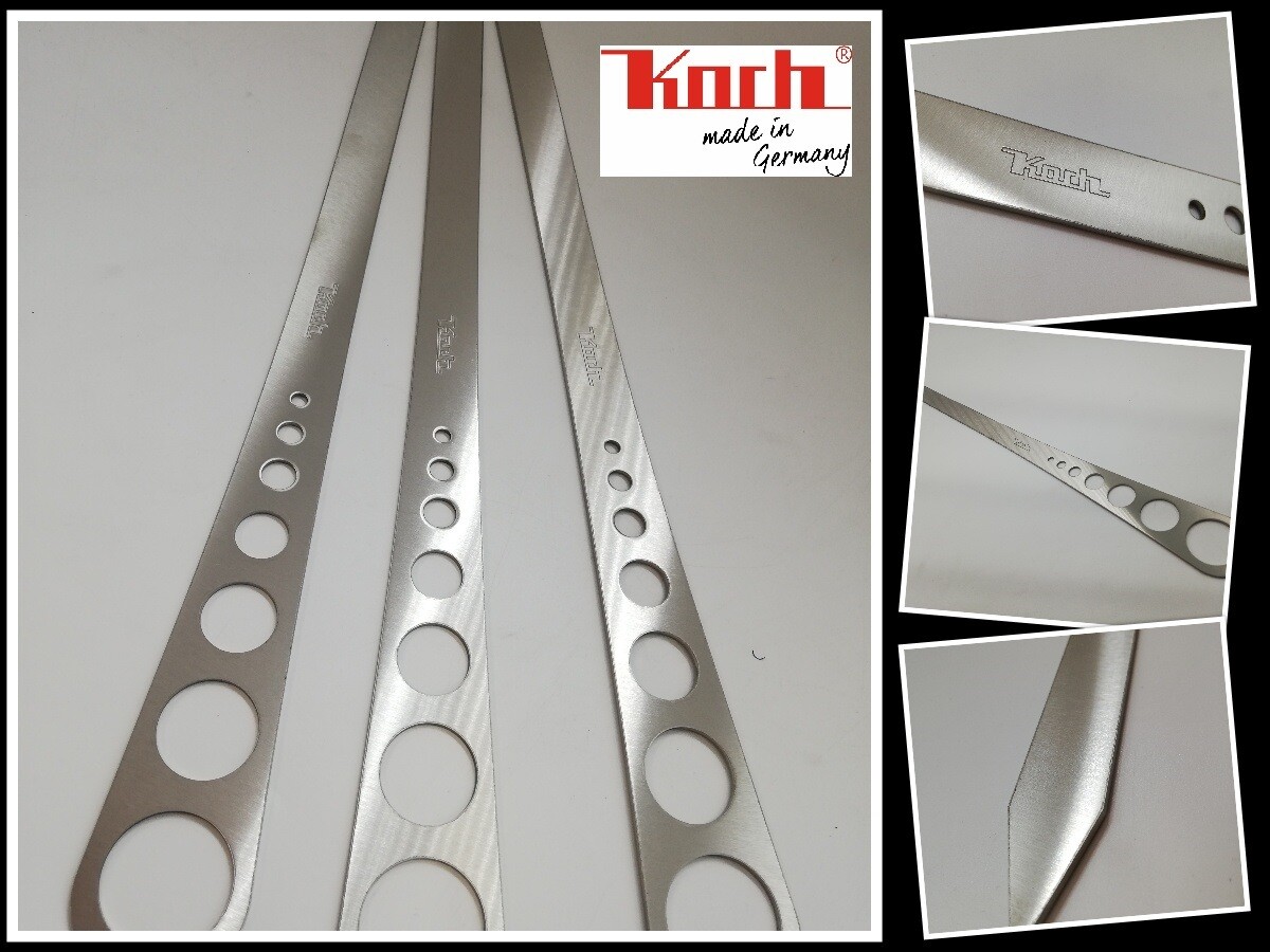 Edelstahl V2A Grillspieß XL #92 - 44,5cm Set 3 Stück