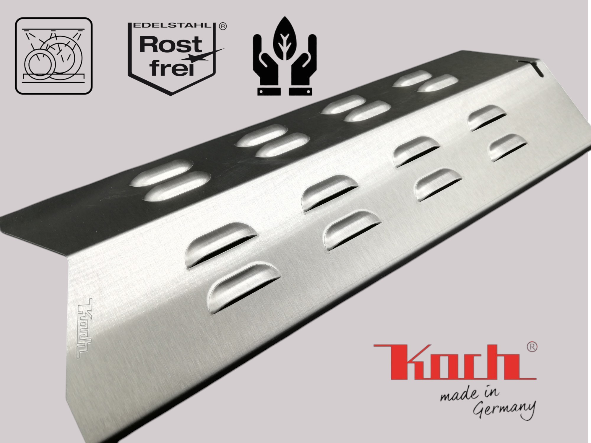 Flammenverteiler #74 - 390 x 145 x 38mm mit Nut (u.A. für JAMIE OLIVER PRO 3)