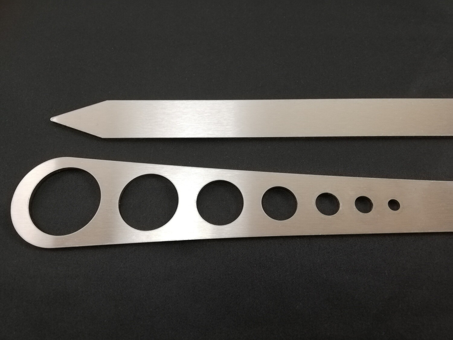 Edelstahl V2A Grillspieß XL #92 - 44,5cm Set 3 Stück