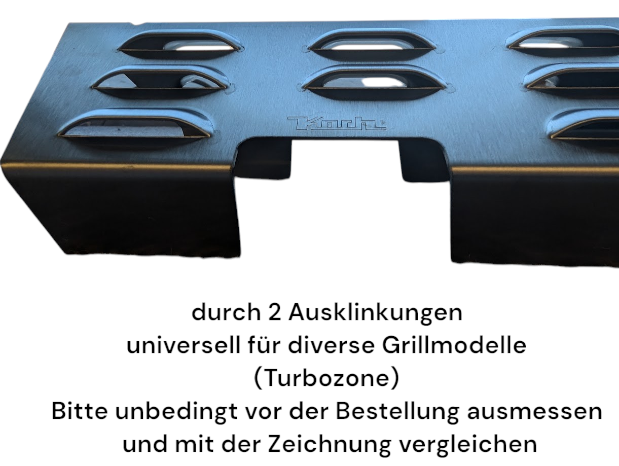 Flammenverteiler #105 - Turbozone 383 x 135 x 69mm (u.A. für Enders Boston Black Pro 6 SIKR Turbo II (Aldi)