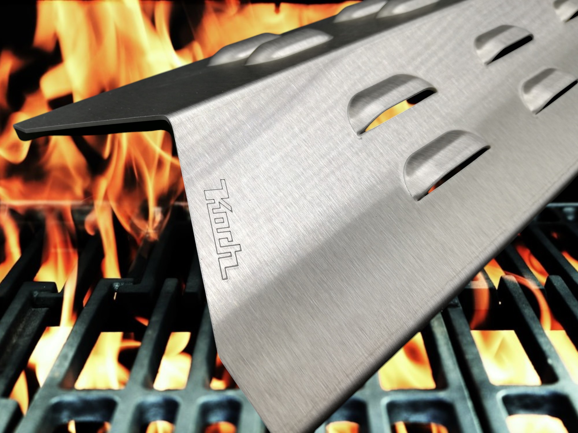 Flammenverteiler #74 - 390 x 145 x 38mm mit Nut (u.A. für JAMIE OLIVER PRO 3)