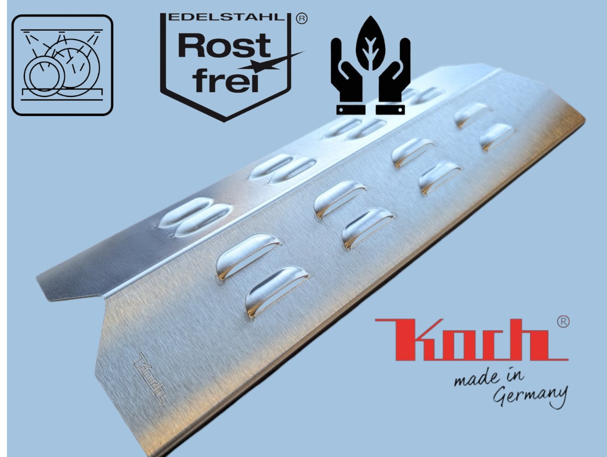 Flammenverteiler #55 - 395 x 145 x 35mm (u.A. für einige Landmann + Lidl Gasgrills)