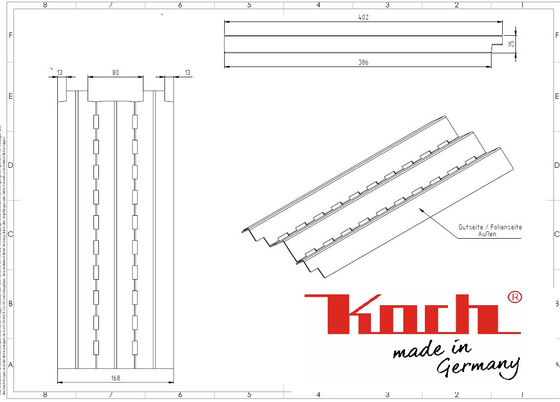 Flavour Bar #113 - W-Form 375 x 149 x 37mm (für Burnhard FAT FRED)