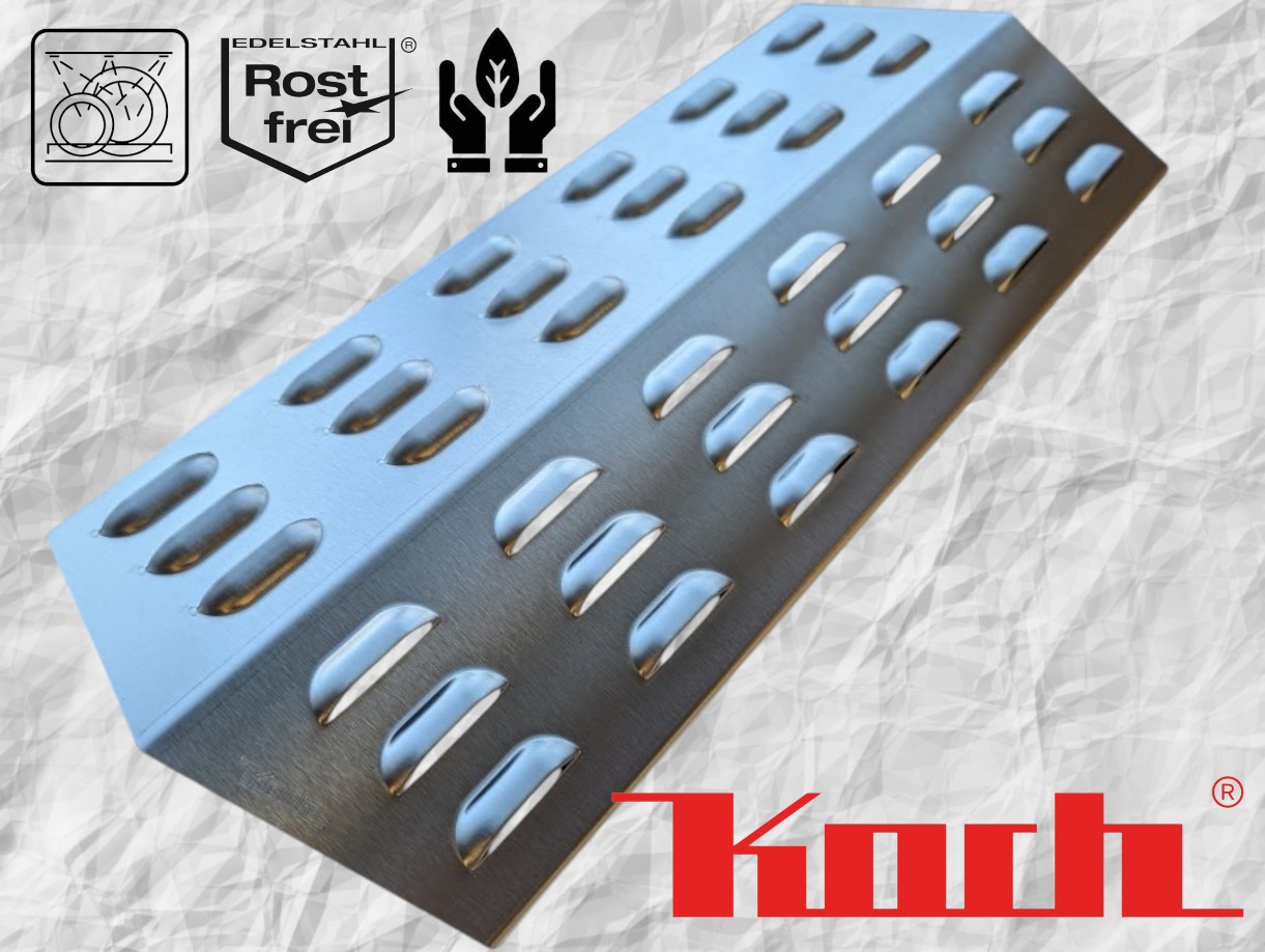 Flammenverteiler #15 - 440 x 180 x 30mm - (für Hornbach Tischgrill, Taino Mahto, Abington ,Grillstar Manhattan)